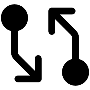 Git Diff Fill Icon from Phosphor Fill Set