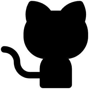 Github Logo Fill Icon from Phosphor Fill Set