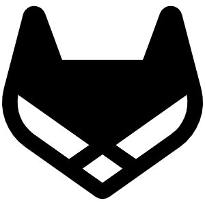 Gitlab Logo Fill Icon from Phosphor Fill Set