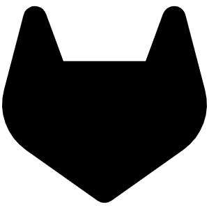 Gitlab Logo Simple Fill Icon from Phosphor Fill Set