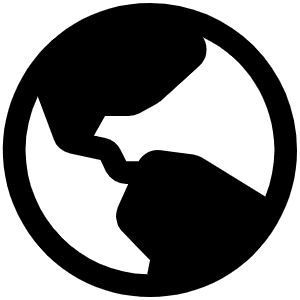 Globe Hemisphere West Fill Icon from Phosphor Fill Set