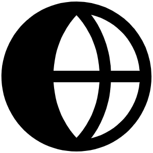 Globe Simple Fill Icon from Phosphor Fill Set