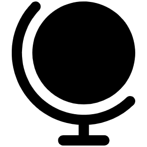 Globe Stand Fill Icon from Phosphor Fill Set