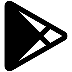 Google Play Logo Fill Icon from Phosphor Fill Set