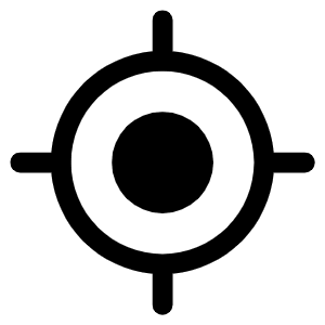 Gps Fix Fill Icon from Phosphor Fill Set