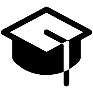 Graduation Cap Fill Icon from Phosphor Fill Set