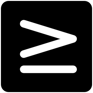 Greater Than Or Equal Fill Icon from Phosphor Fill Set