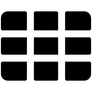 Grid Nine Fill Icon from Phosphor Fill Set