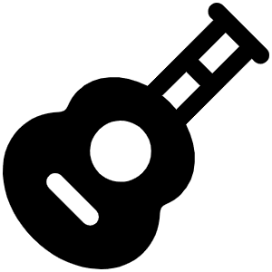 Guitar Fill Icon from Phosphor Fill Set