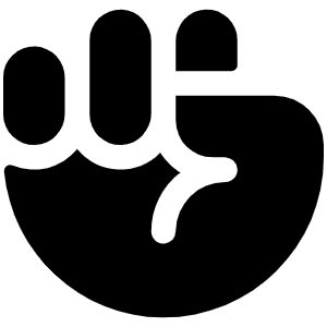 Hand Fist Fill Icon from Phosphor Fill Set