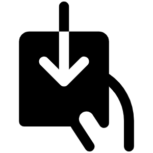 Hand Withdraw Fill Icon from Phosphor Fill Set