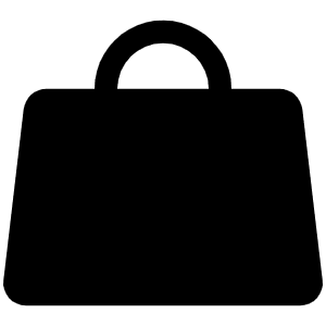 Handbag Simple Fill Icon from Phosphor Fill Set