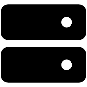 Hard Drives Fill Icon from Phosphor Fill Set
