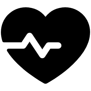 Heartbeat Fill Icon from Phosphor Fill Set