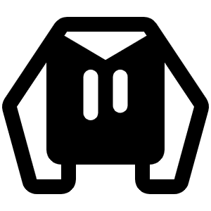 Hoodie Fill Icon from Phosphor Fill Set