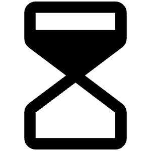 Hourglass High Fill Icon from Phosphor Fill Set