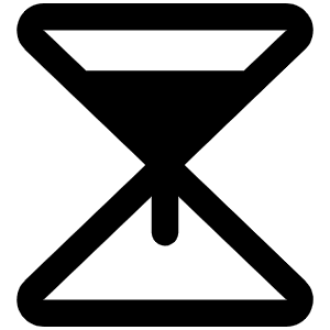 Hourglass Simple Medium Fill Icon from Phosphor Fill Set
