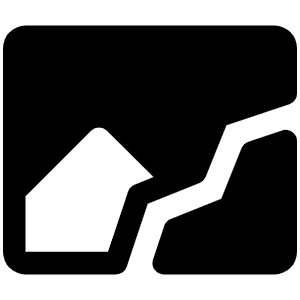 Image Broken Fill Icon from Phosphor Fill Set