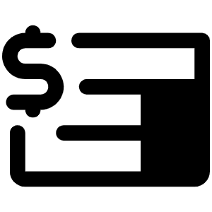 Invoice Fill Icon from Phosphor Fill Set