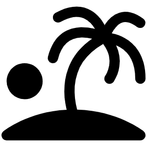 Island Fill Icon from Phosphor Fill Set