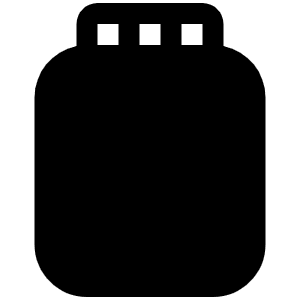 Jar Fill Icon from Phosphor Fill Set