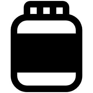 Jar Label Fill Icon from Phosphor Fill Set