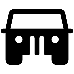 Jeep Fill Icon from Phosphor Fill Set