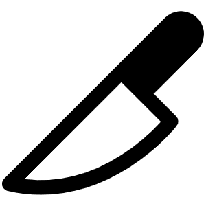 Knife Fill Icon from Phosphor Fill Set