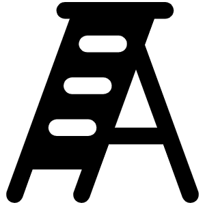 Ladder Fill Icon from Phosphor Fill Set