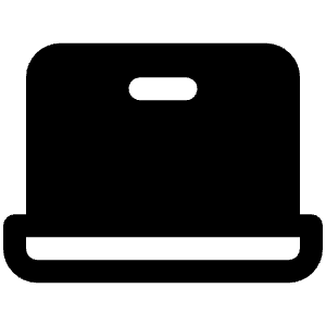 Laptop Fill Icon from Phosphor Fill Set