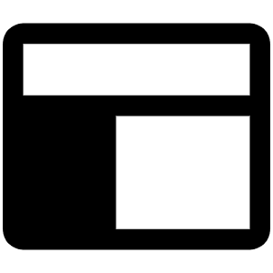 Layout Fill Icon from Phosphor Fill Set