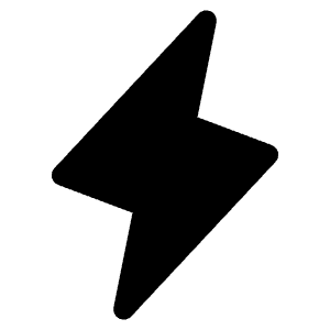 Lightning Fill Icon from Phosphor Fill Set
