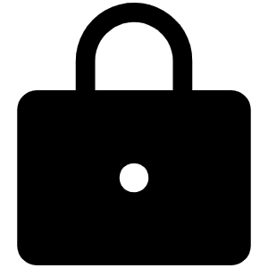 Lock Fill Icon from Phosphor Fill Set