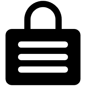 Lock Laminated Fill Icon from Phosphor Fill Set