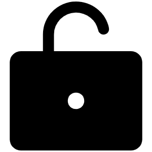 Lock Open Fill Icon from Phosphor Fill Set