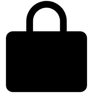 Lock Simple Fill Icon from Phosphor Fill Set