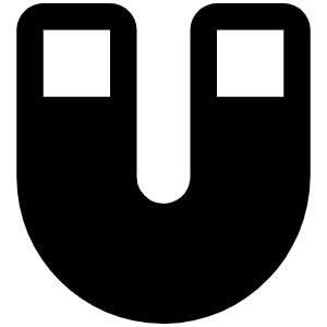 Magnet Straight Fill Icon from Phosphor Fill Set