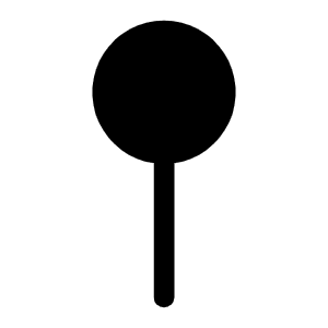 Map Pin Simple Fill Icon from Phosphor Fill Set