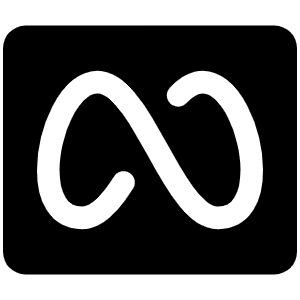 Meta Logo Fill Icon from Phosphor Fill Set