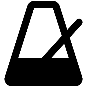 Metronome Fill Icon from Phosphor Fill Set