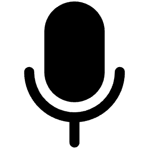 Microphone Fill Icon from Phosphor Fill Set