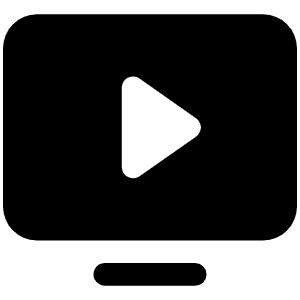 Monitor Play Fill Icon from Phosphor Fill Set