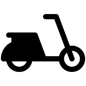 Moped Fill Icon from Phosphor Fill Set