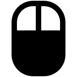 Mouse Fill Icon from Phosphor Fill Set