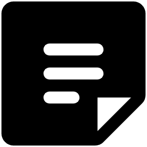 Note Fill Icon from Phosphor Fill Set