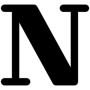 Notion Logo Fill Icon from Phosphor Fill Set