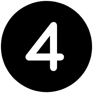 Number Circle Four Fill Icon from Phosphor Fill Set