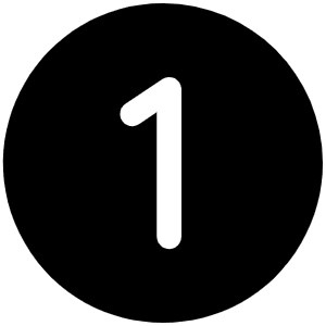 Number Circle One Fill Icon from Phosphor Fill Set