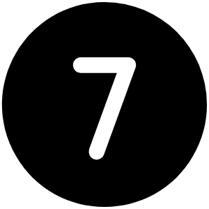 Number Circle Seven Fill Icon from Phosphor Fill Set
