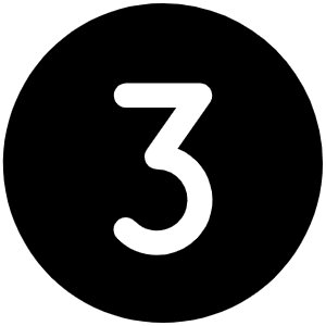 Number Circle Three Fill Icon from Phosphor Fill Set